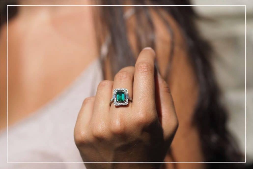 bague emeraude d´occasion