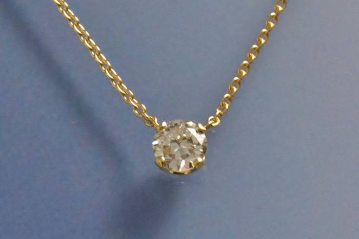 Pendentif diamant solitaire best sale occasion