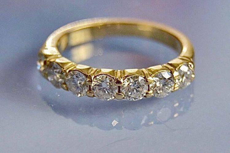 Bague alliance store femme or jaune